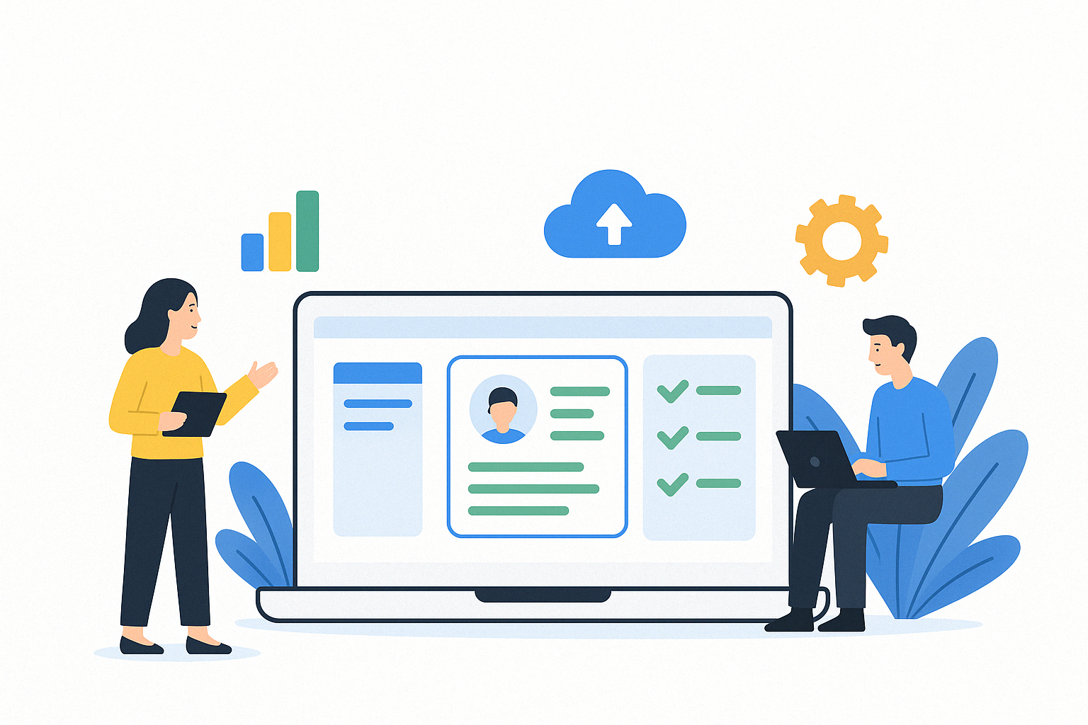 ServiggoCRM Dashboard Preview - Free CRM Software Interface